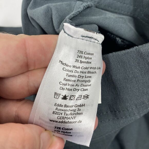 Eddie Bauer Womens Sz 6 Gray Bermuda Shorts Nylon Stretch Hiking Outdoors - Picture 7 of 8